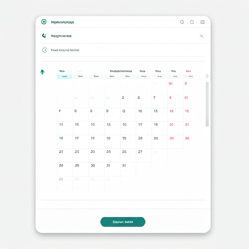 Dashboard view of MyBooking plugin showing a clean calendar interface
