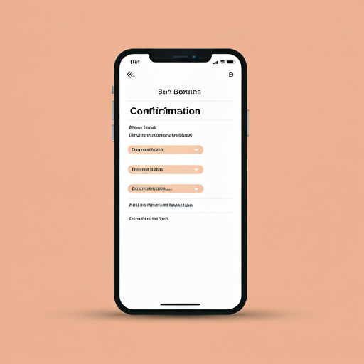 Mobile view of booking confirmation screen